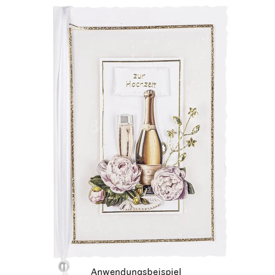 3-D Motive, Sekt & Wein, 5,5-8,5cm, 10 Motive