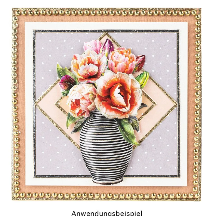 3-D Motive, Stilvolle Blumenvasen 2, 6-10cm, 10 Motive