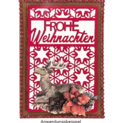 3-D Motive, Stilvolle Winterwelt, 8-10,5cm, 10 Motive