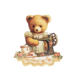 3-D Motive, Teddybären-Grüße, 6,5-9cm, 10 Motive