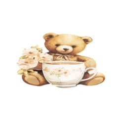 3-D Motive, Teddybären-Grüße, 6,5-9cm, 10 Motive