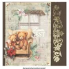 3-D Motive, Teddys im Winter, 6,5-8,5cm, 10 Motive