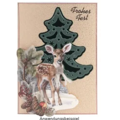 3-D Motive, Tiere im Winter, 7,5-10cm, 10 Motive