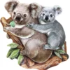 3-D Motive, Tiermotive, Silber-Gravur, 8cm x 8cm, 10 Motive