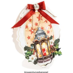 3-D Motive, Vintage-Weihnachten, 7,5-10,5cm, 10 Stück
