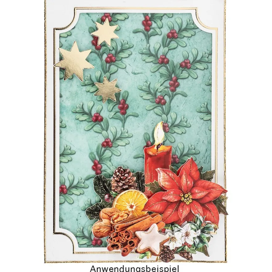3-D Motive, Vintage-Weihnachten, 7,5-10,5cm, 10 Stück