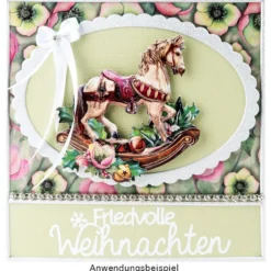 3-D Motive, Vintage-Weihnachten, 7,5-10,5cm, 10 Stück