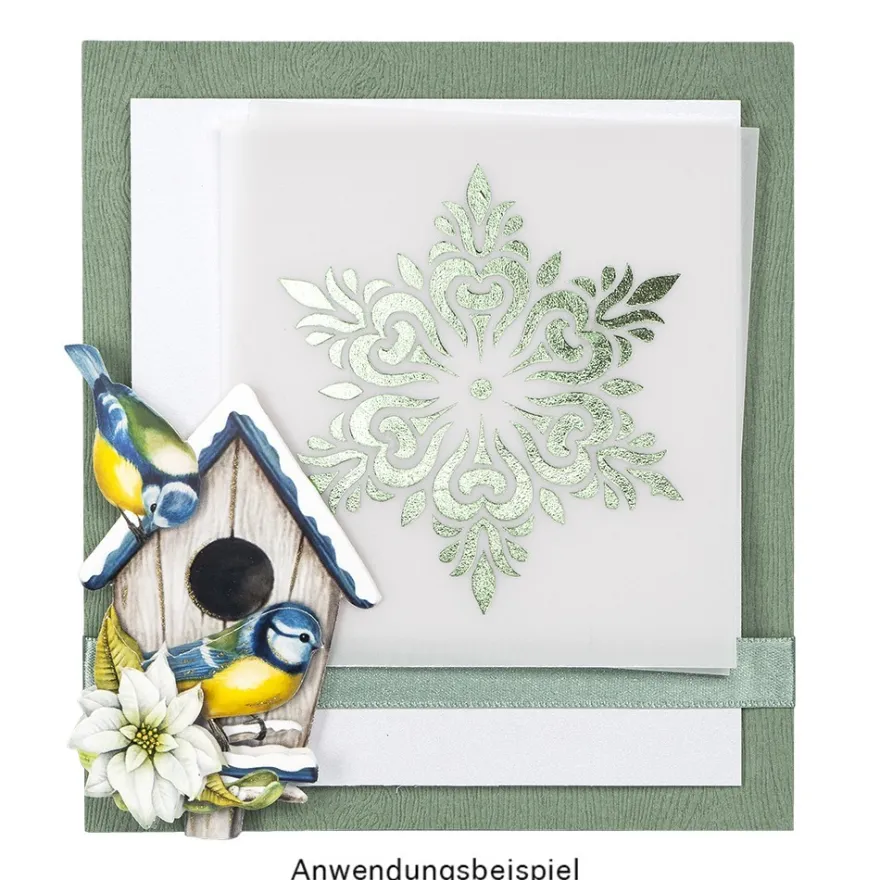 3-D Motive, Vogelhäuschen im Winter, 10 Motive