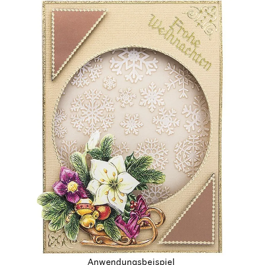 3-D Motive, Weihnachtliche Floristik, 7-9,5cm, 10 Motive