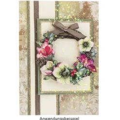 3-D Motive, Weihnachtliche Kränze, 8-9cm, 10 Motive