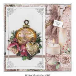 3-D Motive, Weihnachts-Baumschmuck, 8-11cm, 10 Stück