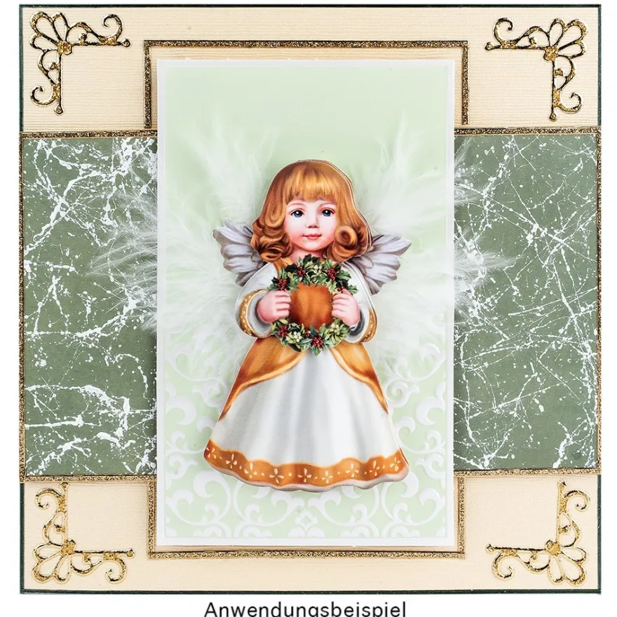 3-D Motive, Weihnachts-Engel, 5,5-9cm, 10 Motive