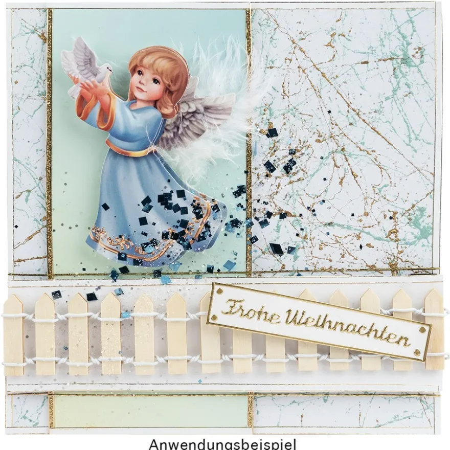 3-D Motive, Weihnachts-Engel, 5,5-9cm, 10 Motive