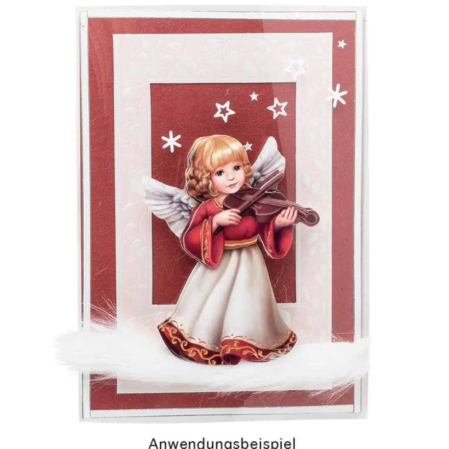 3-D Motive, Weihnachts-Engel, 5,5-9cm, 10 Motive
