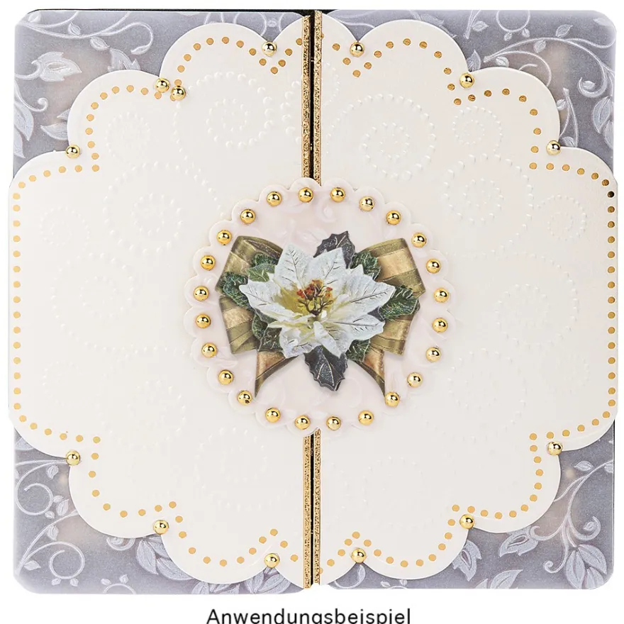 3-D Motive, Weihnachts-Floristik 2, Gold-Gravur, 10 Motive