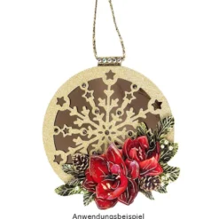 3-D Motive, Weihnachts-Floristik 2, 5-9,5cm, 10 Motive