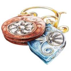 3-D Motive, Weihnachtskugeln Vintage, 4,5-13cm, 10 Motive