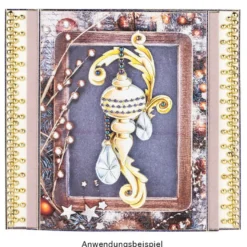 3-D Motive, Weihnachtskugeln Vintage, 4,5-13cm, 10 Motive