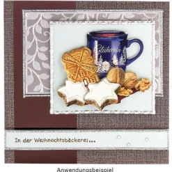 3-D Motive, Weihnachts-Leckereien, 6,5-10,5cm, 10 Motive