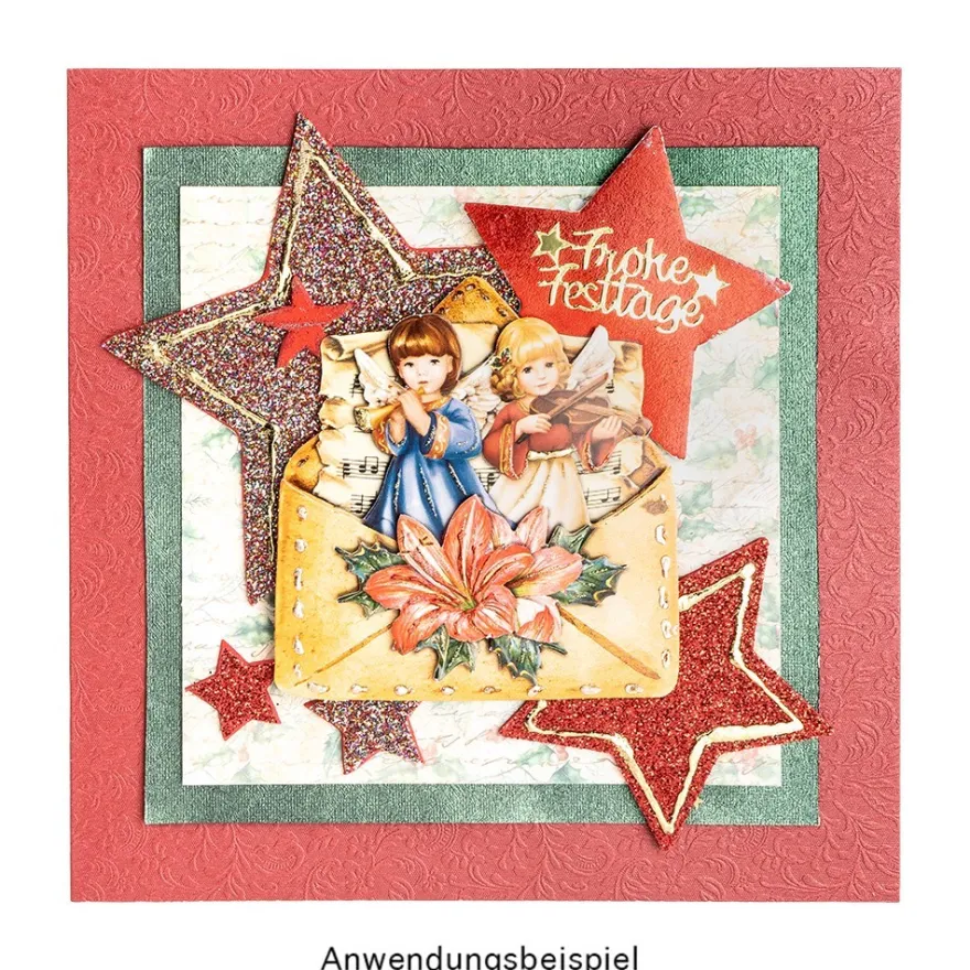 3-D Motive, Weihnachtspost, 7,5-9,5cm, 10 Motive