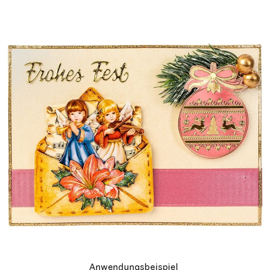 3-D Motive, Weihnachtspost, 7,5-9,5cm, 10 Motive