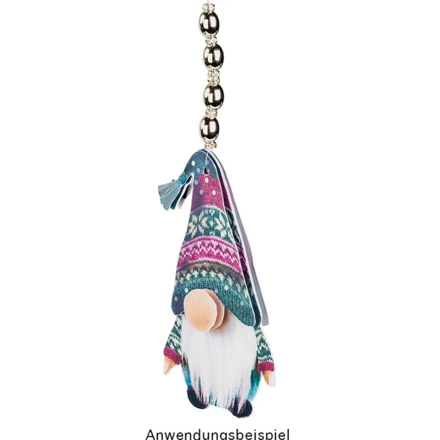 3-D Motive, Wichtel im Winter, 5-9,5cm, 5 Designs jeweils gespiegelt, 10 Motive
