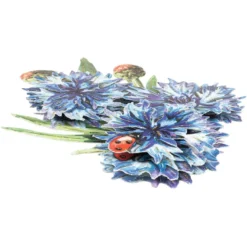 3-D Motive, Wiesenblumen, 6,5-11,5cm, 10 Motive