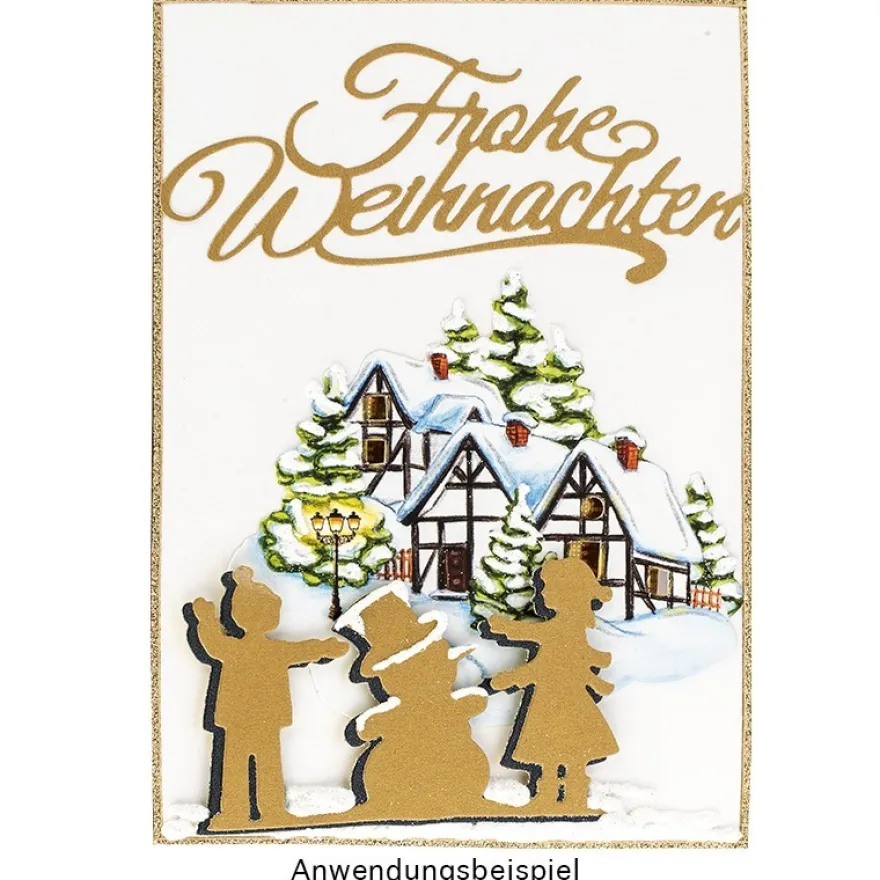 3-D Motive, Winter-Idylle, 6-10cm, 10 Motive