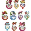3-D Motive, Winterkugeln, 5,5-11cm, 10 Motive