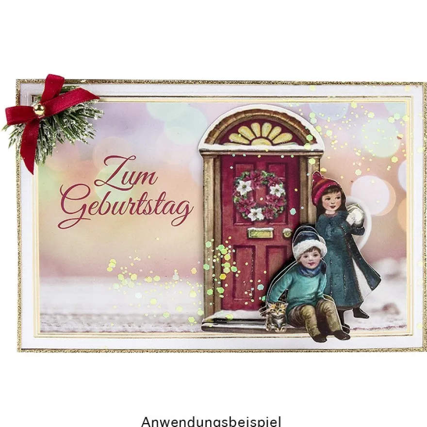 3-D Motive, Wintertüren, 6-10cm, 10 Motive