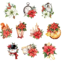 3-D Motive, Winterzeit, 6-10,5cm, 10 Motive