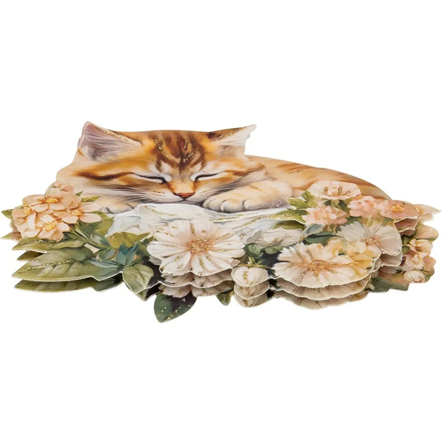 3-D Motive, Zauberhafte Katzen, 6,5-9cm, 10 Motive