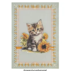 3-D Motive, Zauberhafte Katzen, 6,5-9cm, 10 Motive