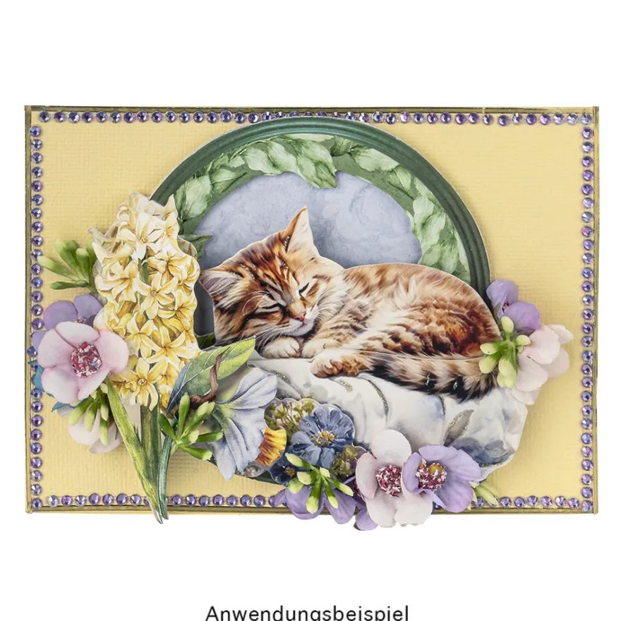 3-D Motive, Zauberhafte Katzen, 6,5-9cm, 10 Motive