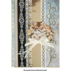 3-D Motive, Zauberhafte Katzen, 6,5-9cm, 10 Motive