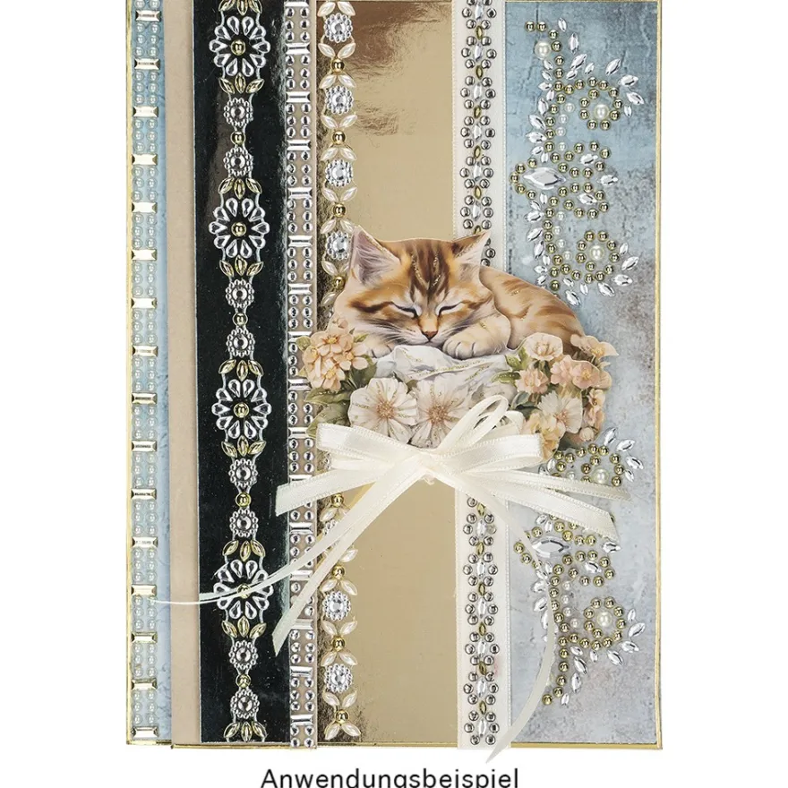 3-D Motive, Zauberhafte Katzen, 6,5-9cm, 10 Motive