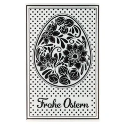 3-D Prägeschablone Deluxe, Frohe Ostern, 15,5cm x 10cm
