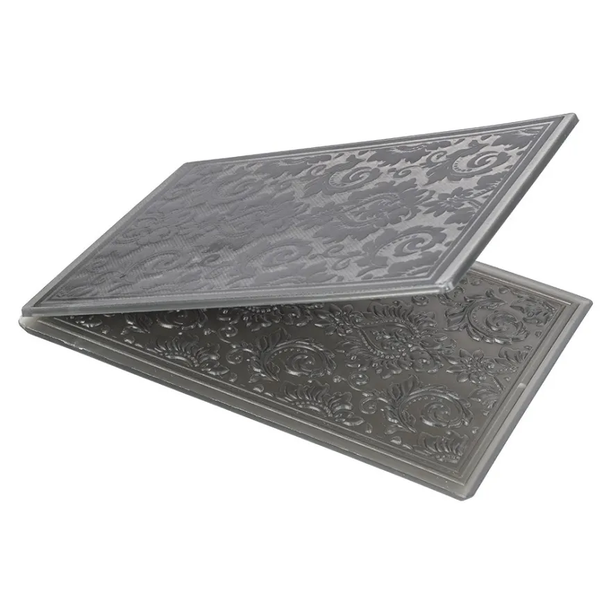 3-D Prägeschablone Deluxe, Hintergrund, Ornamentik 2, 15,5cm x 10cm
