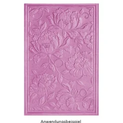 3-D Prägeschablone Deluxe, Hintergrund, Floral 1, 15,5cm x 10cm