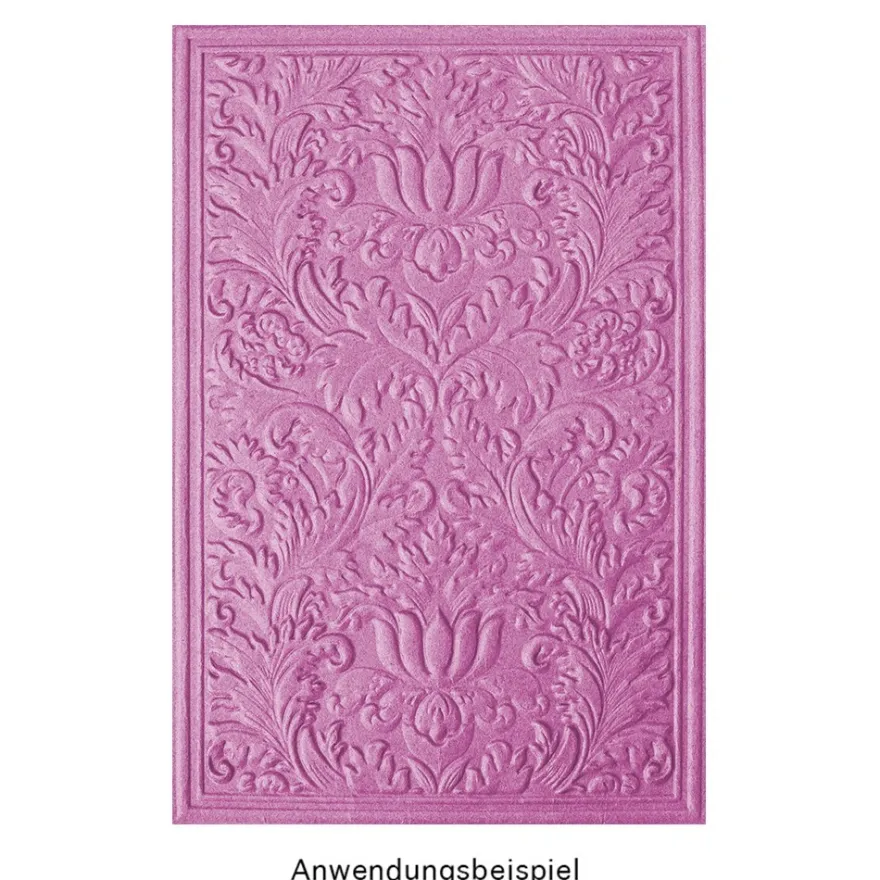 3-D Prägeschablone Deluxe, Hintergrund, Ornamentik 1, 15,5cm x 10cm