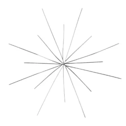 Drahtsterne, 16-strahlig, Ø 15cm, silber, 3 Stück