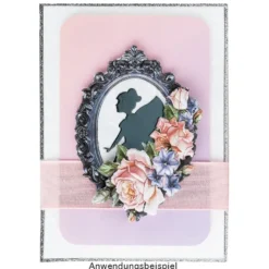3-D Relief-Sticker, Barockrahmen 5, verschiedene Größen, selbstklebend