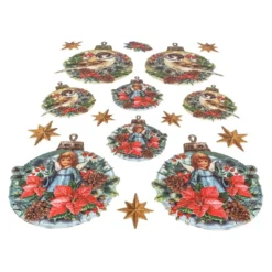 3-D Relief-Sticker, Baumschmuck 3, verschiedene Größen, selbstklebend