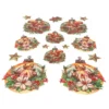 3-D Relief-Sticker, Baumschmuck 2, verschiedene Größen, selbstklebend