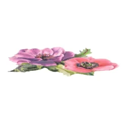 3-D Relief-Sticker, Blumen 4, 21cm x 30cm, verschiedene Größen, selbstklebend