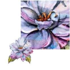 3-D Relief-Sticker, Blumen & Schmetterlinge 4, 21cm x 30cm, verschiedene Größen, selbstklebend