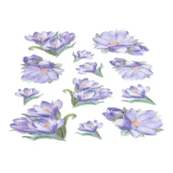 3-D Relief-Sticker, Blumensträuße 3, verschiedene Größen, selbstklebend