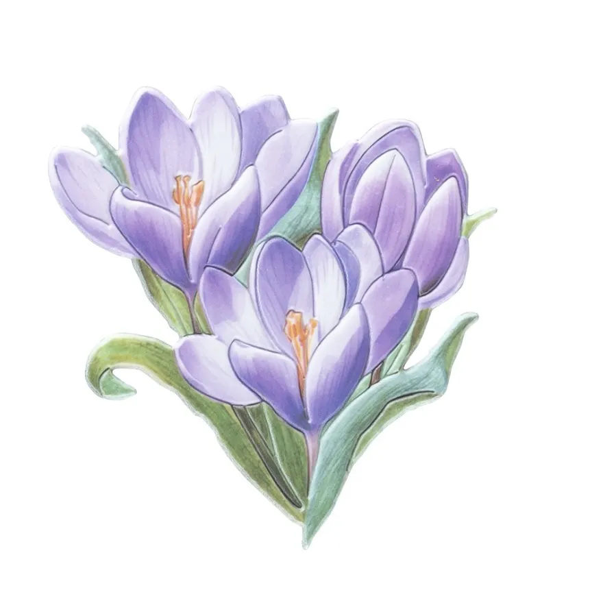 3-D Relief-Sticker, Blumensträuße 3, verschiedene Größen, selbstklebend