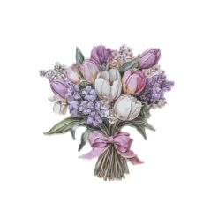 3-D Relief-Sticker, Blumensträuße 5, verschiedene Größen, selbstklebend