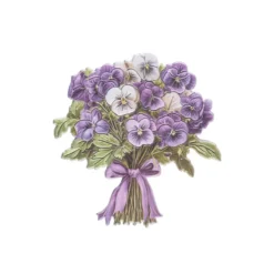 3-D Relief-Sticker, Blumensträuße 2, verschiedene Größen, selbstklebend
